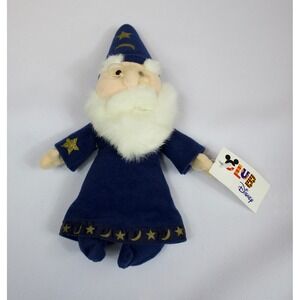 Disney Store Club Disney Merlin the Wizard Sword in the Stone Plush Bean Bag